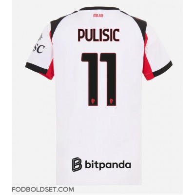 AC Milan Christian Pulisic #11 Udebanetrøje Dame 2025-26 Kortærmet AC Milan Christian Pulisic #11 Udebanetrøje Dame 2025-26 Kortærmet